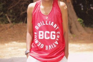 BcG. Red Carousel Mesh Jersey