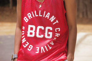 BcG. Red Carousel Mesh Jersey