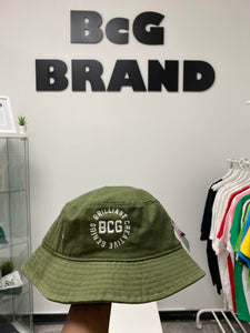 BcG. Olive Bucket Hat w/ Carousel Logo