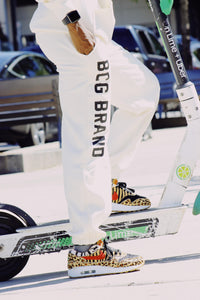 BcG. Cream Logo Sweatpants
