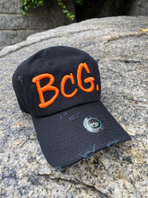 Load image into Gallery viewer, BcG. Signature Black w/ Orange Logo Hat
